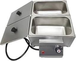 Derretedeira Chocolate Multiuso Inox 2 Cubas 5Kg 1000W 110V