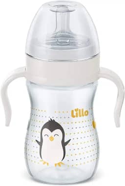 Lillo Mamadeira Super Evolution Primeiros Passos com Alças 240 ml - Neutra, Lillo, Branco