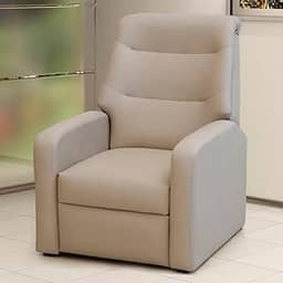 Poltrona Reclinável Classic Corino Bege