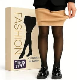 Meia Calça Termica Veludo Preta Translúcida Tamanho Único (36 Ao 44) - Confortável Resistente Forrada Para Frio Extremo Inverno Feminina Casual