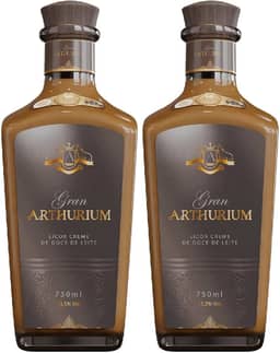 Kit Licor Doce de Leite Gran Arthurium 750ml - 2 Garrafas