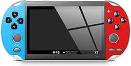 Vídeo Game Portátil X7 Tela de 5.1'' Polegadas MP5 LD - Retrô Console Multijogos Clássicos 8GB de Memória USB e Saída de Video Interface para TV/AV