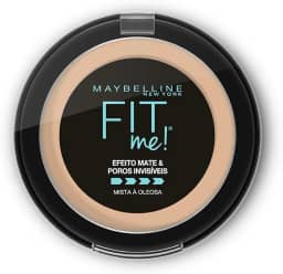 Maybelline NY Pó compacto Efeito Mate e Poros Invisíveis Fit Me Médio Claro Bege B03