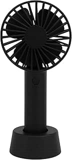 Ventilador Portátil Sem Fio, Carregamento USB, 3 Velocidades, Silencioso e Potente, Ideal para Trabalho, Jogos, Viagens, Escritório e Casa, Ventilador de Mesa e Mão, Berços e Carrinhos de Bebê