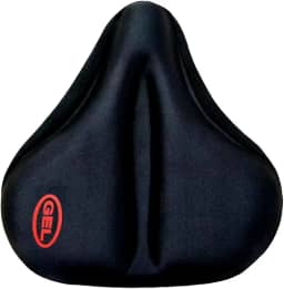 Capa Selim Em Gel Bike Bicicleta Para Bancos Largos Ergométrica Spinning Almofada para assento macio preto