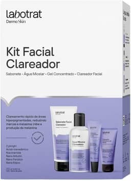 Kit Clareador Facial Dermo Skin c/ 4 Itens