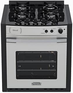 Fogao de Embutir 4 Bocas Venax Gaudi Platinum Vitreo Inox Gas GLP 220V