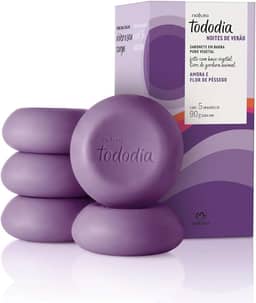 Sabonete em Barra Puro Vegetal Tododia Amora e Flor de Pêssego