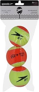Speedo- Kit de Bollas Beach tennis, Único, Amarelo