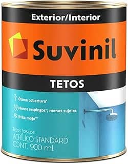 Tinta Acrílica Fosca para Teto 900ml Branco Neve - 51470724 - SUVINIL - Tinta Acrílica Fosca para Teto 900ml Branco Neve - 51470724 - SUVINIL