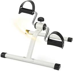 Mini Bicicleta Ergométrica Portátil 2 em 1 – Exercício de Pernas e Braços, Resistência Ajustável, Silenciosa, Dobrável, Reabilitação e Fisioterapia em Casa ou Escritório