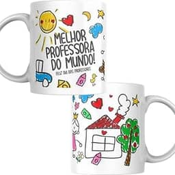 Caneca de Cerâmica Personalizada para o Dia Dos Professores, Decorada Melhor Professora Do Mundo Presente