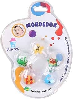 Mordedor Com Água Macio Resfriável Alivia Gengiva Bebê Neném Estampa Sortida