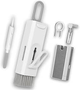 Escova de Limpeza Kit Multifuncional Portátil Teclado 8 em 1 Eletrônico limpador de teclado e fone de ouvido Kit de limpeza de celular pano de limpeza de microfibra de tela Premium