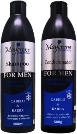 Kit Shampoo + Condicionador For Men Anticaspa Barba E Cabelo Maycrene
