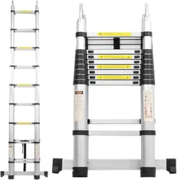 Escada de Alumínio Telescópica 5.6m 18 Degraus - Multifuncional