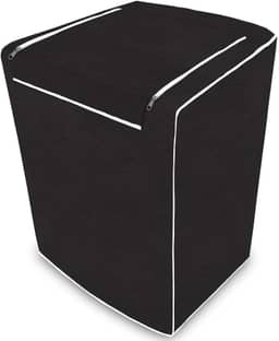 Capa de Máquina de Lavar Impermeável Com Zíper Todas as Marcas Eletrolux, Brastemp, Consul 12kg, 13kg, 14kg, 15kg, 16kg (Preto M)
