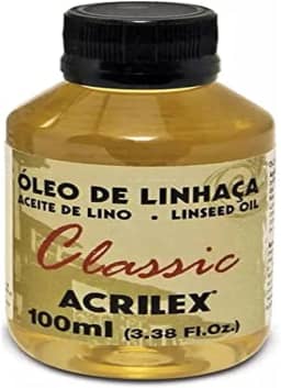 Óleo de Linhaça, Acrilex, 100 ml