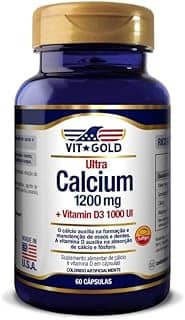 Ultra Cálcio 1200mg + Vitamina D3 1000UI Vitgold 60 cápsula