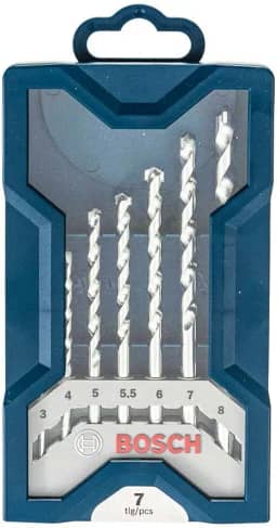 Bosch Jogo de brocas para alvenaria Mini X-Line 3-8mm 7 peças