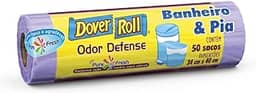 Dover-Roll Odor Defense Banheiro & Pia Lilás, Rolo com 50 Sacos para Lixo Pure Fresh