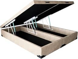Cama Box Baú Queen Size com 48cm de altura total - Reforçada/Blindada
