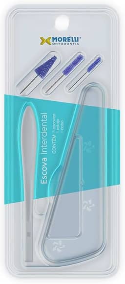 Escova Interdental com Estojo e Refis P M G Morelli (Branco)