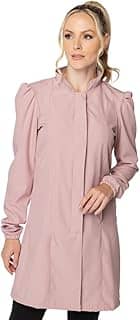 Jaleco Feminino Elastano Two Way Punho Gola Padre com Botão