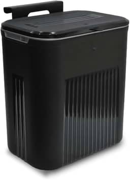 Lixeira Suspensa Com Alça de Pendurar 9L Suporte com Adesivo (Preto)