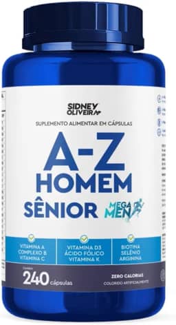 A-Z Sênior Homem 240 Cápsulas Mega Men - Sidney Oliveira