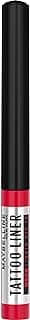 Maybelline NY Tattoo Liner, Delineador Líquido de Longa Duração 48H À Prova D'água e Suor Ponta de Alta Precisão Acabamento Fosco Profissional Preto, 2ml