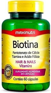 Maxinutri Biotina + Vit. B1 B5 Ác. Fólico - 60 Cáps.