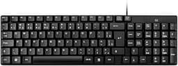 Teclado Com Fio Compacto Conexão USB Cabo de 120cm Resistente Água Preto Multi (Multilaser) - TC193