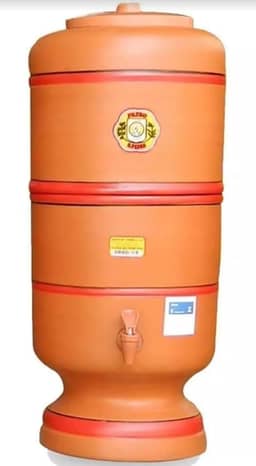 Filtro De Barro São Pedro 6 Litros com 2 Boias e 2 Velas Tripla Ação