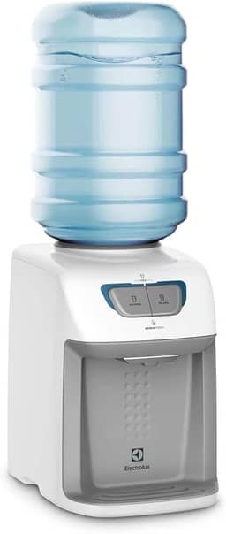 Bebedouro de Água Gelada Fria e Natural Elétrico Eletronico placa Electrolux para galao Bivolt Branco BE11B