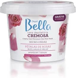 Cera Cremosa para Micro-ondas Depil Bella Pétalas de Rosas 200 g