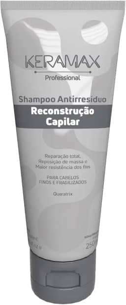 SHAMPOO KERAMAX RECONSTRUÇÃO CAPILAR 250ML