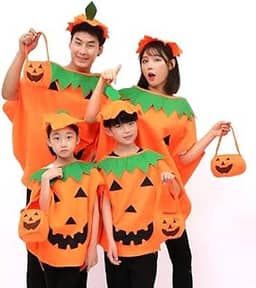 Fantasia Abobora Infantil Dia das Bruxas Halloween Feminino e Masculino Unissex