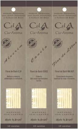 kit 3 caixas Incensos da Prosperidade Artesanal Natural Alecrim Flor de Lotus Canela