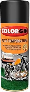Tinta Spray Preto 300 ML - 250 GR Fosco Alta Temperatura - DECOR COLORGIN