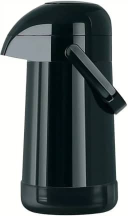 Garrafa Térmica Magic Pump cor Preto 500ml - Jato forte. Exclusivo sistema anti-pingos