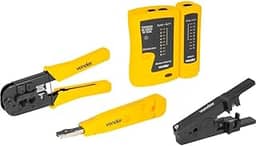 Testador De Cabos De Rede Rj11, Rj12, Rj45, Com Acessórios, Vonder.