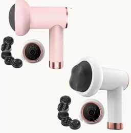 Massageador Corporal Elétrico Sem Fio Redutor de Medidas e Celulite – Drenagem Linfática e Relaxamento Muscular (Rosa)