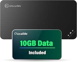 GlocalMe Dispositivo hotspot móvel U3 com dados de 10 GB dos EUA, 30 dias, ponto de acesso Wi-Fi portátil para viagens em mais de 200 países, sem necessidade de cartão SIM, seleção automática de rede