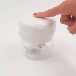 Processador de Alho Elétrico USB 3 Lâminas de Aço Inoxidável Portátil