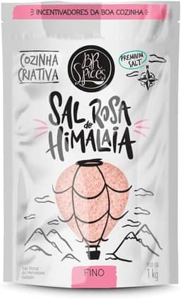 BrSpices - Sal Rosa Do Himalaia Iodado Fino BR Spices Pouch 1KG
