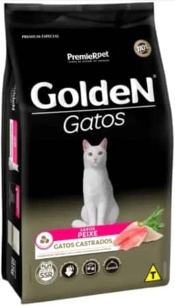 Golden Gato Ração S Castrados Peixe 3Kg