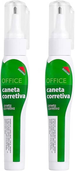 Kit 2 Corretivos Escolar, Corretivo 6 ML Cada Corretivo-QHS