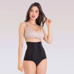 Cinta Pós Parto Com Fecho Em Zíper Preta EG