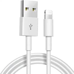Cabo USB para Lightning Reforçado 1M, Compatível com iPhone 6 7 8 X Xs 11 Se 12 Xr 13 14 Pro Max – Carregamento Turbo e Transferência de Dados